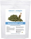 Smart & Einfache Himbeer Blatt | Pferde Moody Mare Ergänzung | Organische ganze Blatt | Single Ingredient | Equine Supplement | 56 Servierungen | 0.5 lb Tasche