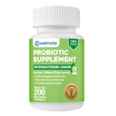 WELMATE Bifidobacterium - Probiotische Beilage - Unterstützt Gutgesundheit - Immununterstützung - Verdauungsenzyme - Glutenfrei - Vegan - Men & Womens Probiotic - Wertgröße - 200 Count