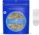 Capsuline Größe 0 - Klare leere Gelatine Kapseln - 25000 Graf - DIY reine Bovine Pille Füllung - Leere Kapseln - Kosher, Glutenfrei und Halal Zertifiziert - Nicht-GMO Zertifiziert (Clear)