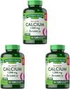 Calcium assorbibile della natura 1200 mg con vitamina D3 5000 IU | 120 Softgels | Carbonato di calcio | Supplemento senza glutine non OGM (Pack of 3)