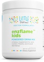 Little DaVinci Enzflame Kids - Pulver-Getränk-Mix-Ergänzung zur Unterstützung von Muskel- und Gelenkkomfort, Mobilität und Immungesundheit* - Mit Kalzium, Natrium, Enzymen, DMG und mehr - Orange Flavor - 30 Portionen