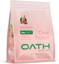 Oath Nutrition Clear Whey Isolate Protein Powder, Watermelon Fresca, 20g Complete Protein per Serving, No Added Sugar, Grass-Fed, 18 Portionen