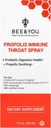 Biene und Sie Propolis und Probiotic Throat Spray mit Ginger, Immununterstützung, Verdauungsgesundheit, Antioxidantien, Keto, Paleo, Glutenfrei, 1 Fl oz
