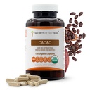 USDA Organic Cacao Capsule, 1000 mg, 120 Count - Raw Dried Theobroma Cacao Beans
