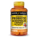 MASON NATURAL Probiotic Acidophilus mit Bifidus, 50-Tage-Versorgung, Unterstützt gesunde normale Verdauung, Erdbeer-Flaschen, 100 Kaubare Wafer