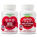 Kinder Vitamin B12 Chewables + Melatonin 1mg Chewables Bundle