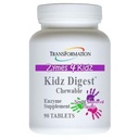 TRANSFORMATION DER GENESIS GOOD GALTH Enzyme Kidz Verdauungsenzym-Ergänzung Kaubar, Förderung gesunder und vollständiger Verdauung und Elimination für Kinder, 90 Tabletten