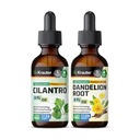 Cilantro Tincture 2 Fl. Oz. & Dandelion Tincture 2 Fl. Oz.