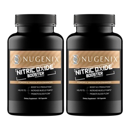 Nugenix Nitric Oxide Booster Supplemento - Nitric Oxide Flow, L-Arginina, L-Citrulline, Pine Bark Extract - Vasodilatatore - 200 Conte