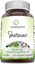 Erstaunlich Indien Natürliche Shatavari Ergänzung | 500 Mg pro Servieren | 120 Veggie Kapseln | Non-GMO | Gluten-Free | Made in USA