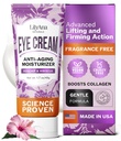 LilyAna Naturals Eye Cream for Dark Circles and Puffiness, Under Eye Cream für Falten und Taschen, Anti Aging - hilft, die Trockenheit zu verbessern; für empfindliche Haut - 1,7 Unzen - Made in USA