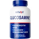 ALFA VITAMINS Alflexil Glucosamin, Chondroitin & Collagen Supplement, Glutenfrei, unterstützt Gelenke, Knochen & Knochen, umfasst MSM & Hyaluronsäure für Mobilität & Gelenkgesundheit, 120 Kapseln