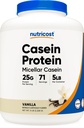 Nutricost Casein Protein Powder 5lb Vanille - Micellar Casein, Glutenfrei, Non-GMO