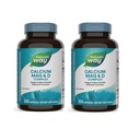 Nature's Way Calcium Magnesium & Vitamin D3 Complex, Gesunde Knochen & Zähne, Muskelfunktion und Entspannung*, Glutenfrei, 250 Kapseln (Packaging Mai Vary) - 2 Pack
