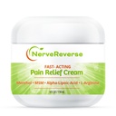 NerveReverse - Neuropathie Schmerzlinderung Creme für Füße, Hände, Beine Zehen. Große 4 OZ. JAR. Fast-Acting, maximale Stärke Creme mit 4% Menthol, MSM, L-Carnitin, L-Arginin, Vitamin E, Vitamin B6