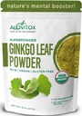Ginkgo Biloba Blatt Pulver 8oz - Ginkgo Biloba Tee Unterstützt gesundes Altern, Gedächtnis, Fokus, Stimmung & Konzentration - 100% natürliche Ginko Blatt Extrakt, Vegan, Non GMO & Certified Organic Ginkgo Blatt Pulver