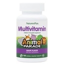 NaturesPlus Tier Parade Kinder Kaubares Multivitamin - Trauben Geschmack - 180 tierfreundliche Tabletten, Paket von 2 - Fördert Gesundheit &amp; Wohlbefinden - Vegetarisch, Glutenfrei - 180 Gesamt Servierungen