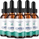 (officiel) Traitement de l'acouphène Cortexi Soutien auditif avec chrome, graines de raisin, Astragalus, racine de maca - Cortexi Soutien auditif gouttes Supplément Traitement de l'acouphène Cortexi pour les oreilles annelées (10oz)