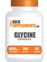BulkSupplements.com Glycine Kapseln - Glycine Supplements, Aminosäure Supplement - Glutenfrei, 4 Kapseln pro Portion, 360 Count (Paket von 1)