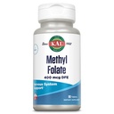KAL Methyl Folat 400 mcg DFE, 5-MTHF Aktive Form Vitamin B9, Folsäureergänzung, Herzgesundheit, Prenatal, Mood und Gehirn Unterstützung, Fast Dissolving ActivTab, 60-Day Garantie, 90 Servierungen, 90 Tabletten