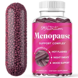 Menopause Vitamine Beadlets mit schwarzem Cohosh, Red Clover & More | Hot Flashes, Night Sweats & Mood Unterstützung | Menopause Ergänzungen für Frauen mit Dong Quai, Chaste Tree Berry & DIM | Non-GMO 30ct