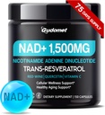 NAD+ mit Trans-Resveratrol, Rotwein, Quercetin & Vitamin C – Unterstützt Cellular Wellness & Healthy Aging-150 Kapseln- Made in USA