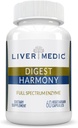 Digest Harmony Pure Digestive Enzyme für Gut Health für Frauen & Männer, Papaya Enzyme für Verdauung, Eases Bloating & Stomach Discomforts, Unflavored, 120 Kapseln