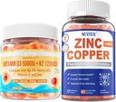 Vitamin D3 5000IU + K2 (MK-7) 120mcg+ Zink-Kupfergummis