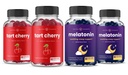 NutraChamps Tart Cherry (2 Pack) & Melatonin (2 Pack) für Muskel- und Schlafunterstützung