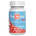 Proferrin Forte-12mg hochabsorbierendes Eisen-Polypeptid. Easy on The Gut. 90 Tabletten. 1mg Folsäure, um bei der roten Blutzellproduktion zu helfen. Nicht von Kaffee, Kalzium oder PPI betroffen.