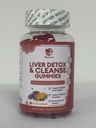 Lukaree Liver Cleanse Detox & Repair Gummis - Milch Thistle Silymarin, Dandelion, Artichoke Extract & Elderberry - No Sugar, Raspberry Flavor - 180 Count