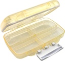 EZY DOSE Moisture-Proof Pill Case, Medicine Planner, Vitamin Organizer Box, Travel-Friendly, Latch-Closure per i contenuti sicuri, 7 singoli scomparti dimensioni multiple con tenuta, media, crema