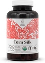 Corn Silk USDA Organic 120 Kapseln | Natürliche Nahrungsergänzungsmittel | Zertifizierte organische vegetarische Kapseln und Organische Corn Silk (Zea Mays) Getrocknete Seide (120 Kapseln)