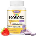 Kinder Probiotic Chewables for Digestive Health mit 5 Milliarden CFUs, Präbiotika und Probiotika für Kinder für Gut Gesundheit, Immununterstützung, Nährstoffabsorber, Vitamin C, Zink, 75 Servierungen