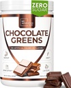 Grünes Superfood-Pulver für Verdauung & Gut Gesundheit - Keto Friendly Superfood Greens Mischung Pulver für Immununterstützung - Pulverisierte Grüns Supplement für Immun-Boost - Schokolade, 180 Servierungen