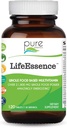 PURE ESSENCE LABS LifeEssence Multivitamina per le donne e gli uomini - Integratore naturale di erbe - Vitamina D, Vitamina D3, Vitamina B12, Biotina con alimenti interi (120 compresse)