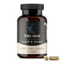 TERRA ORIGIN Gesunde Schlaf &amp; Wache Natürliche Schlafhilfe Ergänzung für Erwachsene | Restauration und Awake Refreshed | GABA, L-Tryptophan, Melatonin, Kamille, Valerian, PassionFlower | 60 Kapseln