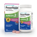 PreserVision AREDS 2 Augen Vitamine, #1 Augenarzt Empfohlene Marke, Kaubare Lutein und Zeaxanthin Ergänzung mit Vitamin C, Vitamin E, Zink und Kupfer, Mischbeere, 70 Tabletten