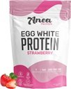 Anea Egg White Protein Powder | 25g Protein | Dairy Free | Gluten Free | Fat Free | Amino Acids | High Biological Value (1,5 Pfund (Pack von 1) (1,5 Pfund (Pack von 1), Erdbeere)