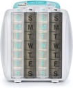 Medikamente und Ergänzung Pillbox Organizer, 3 3⁄4 in x 7 in - 28-Tage Medizin Sorter - FSA und HSA Eligible - Monatliche Medikamentenspender - einfach zu füllen - 4-wöchige Pillenhalter - Travel Friendly