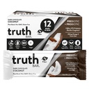 Truth Bar Gesunde Snack, Omega 3 von Chia, Pflanzen basiert, Präbiotika & Probiotika, Hochfaser, Niedriger Zucker, Keto, Kosher, Dunkle Schokolade, Vegan, Glutenfrei, 12 Ct, 45g ea.