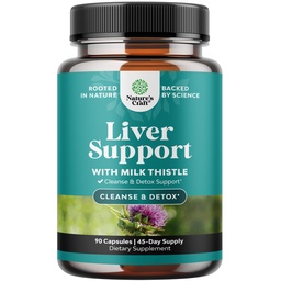 Natures Craft Liver Cleanse Detox & Repair - Herbal Liver Support Milk Thistle Supplement - Silymarin Milk Thistle Supplements mit Dandelion Root, Choline, Beetroot & Artichoke Extract - 90 Count