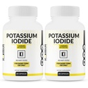 (2 Pack) Kalium-Iodide Kapseln 130mg Dose - 60 Servierungen - Schilddrüsenunterstützung & Verteidigung - KI Kalium-Iodin-Thyroid-Unterstützung Vitamine