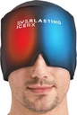 Form Fitting Gel Ice Headache Relief Hat - Kalte Therapie Kopfschmerzen Relief Cap/Ice Kopf Wrap Ice Pack Maske, Kaltkompress Kopfschmerzen Relief Cap für Spannung & Stress, 20% Mehr Gel, Migraine Relief Schwarz