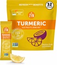ZYN Elektrolyt Trinken Mix Hydration Packets, Passion Frucht Elektrolyte Pulver, Hydration Packets w/Turmeric Curcumin, Vitamin C & D, Zink, Hydrate & Recover Elektrolytpulver, Packung 32