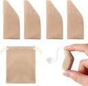 Nuanchu 2 Packs Hörgerät Komfortschutz mit Aufbewahrungstasche Hörgerät Abdeckung Passt 1" bis 1.25" Schutzverstärker vor Schmutz, Schwitzen, Wind(Fits 1" bis 1.25",Khaki)