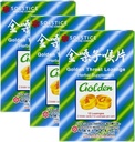 Golden Throat Lozenge Cough Drops (Jinsangzi Houpian) (12 Lozenges pro Pack) (3 Packs)