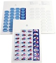 Monatliche Pille Organizer Kaltsiegel Medikamente Blister Cards – DIY Pharmacy Pill Verpackung für Medikamente, Einweg, einfach zu bedienen, einfach füllen und Seal (31 Day-6 Packs)