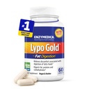 Enzymedica Lypo Gold, High Potency Lipase Verdauungsenzyme für Fettdigestion, unterstützt okziale Bloating Relief & Verdauungsgesundheit, Keto-Friendly, Vegan, 60 Kapseln