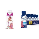 BOOST Breeze Clear Nutritional Drink, 9g Protein, 250 Nährstoff-Rich Kalorien, Wild Berry, 8 fl oz & Ensure Liquid Clear Nutrition Drink, 0g Fett, 8g Protein, Blueberry Pomegranate, 10 Fl Oz
